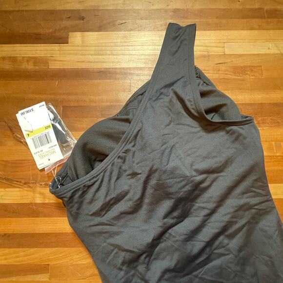 Michael Michael Kors Embellished One-Shoulder One-Piece Swimsuit Black Size 4 - Picture 6 of 12